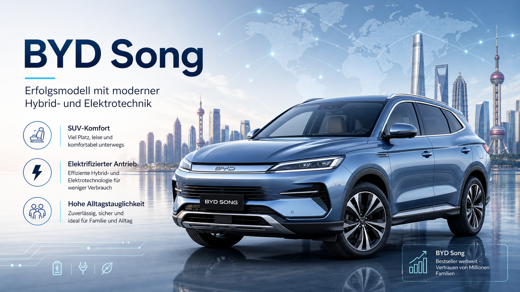 BYD Song: Warum dieses Modell zum meistverkauften Pkw von BYD wurde